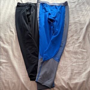 Under Armour Compression Tights Leggings & Champion Power Core Duo Dry Boys XL